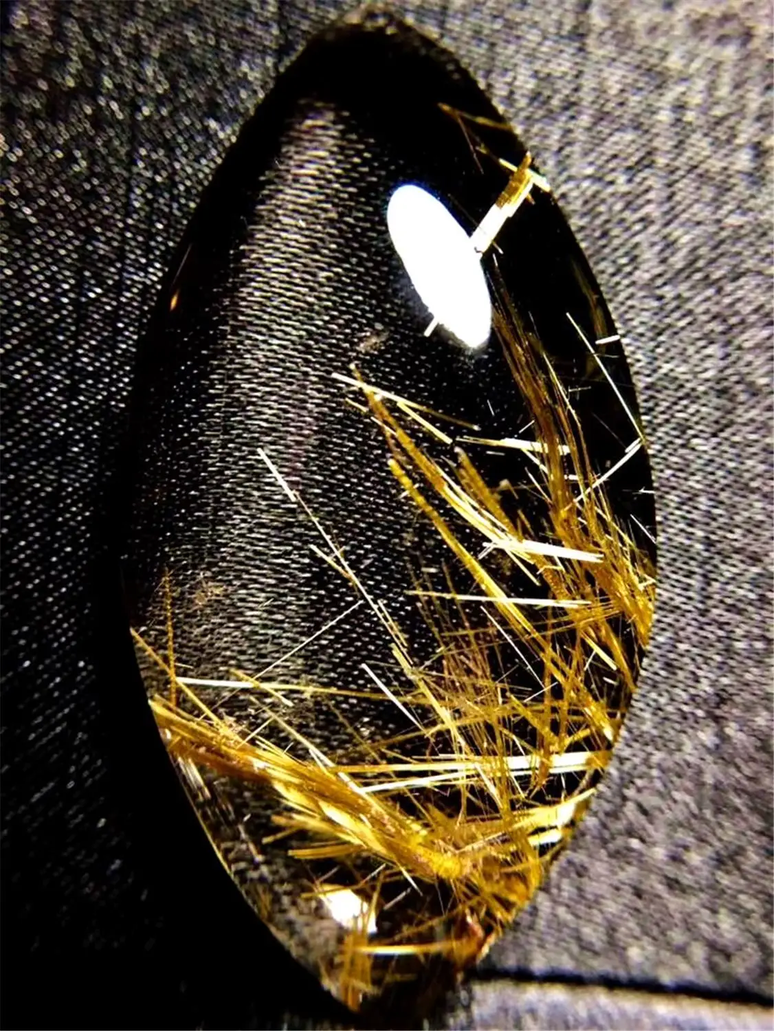 

Natural Gold Rutilated Quartz Pendant Jewelry For Women Man Wealth Luck Gift Crystal 52x25x10mm Water Drop Beads Gemstone AAAAA