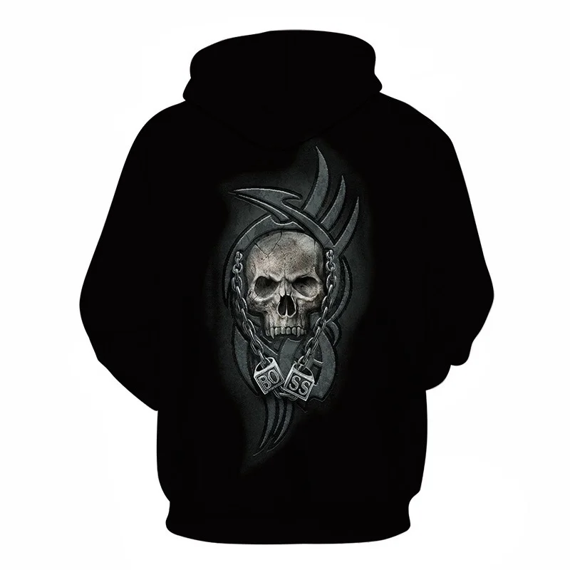 New Hot Fashion 3D HD Printing Skull Autumn Hoodies Series Men / Women Autumn And Winter Sweatshirt Hip hop Hoodies S-6XL