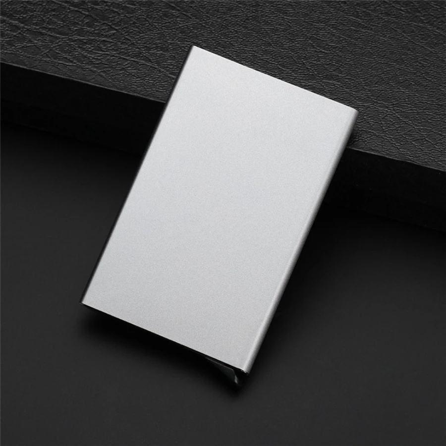 2020 держатель для карт из нержавеющей стали Серебряный алюминиевый чехол