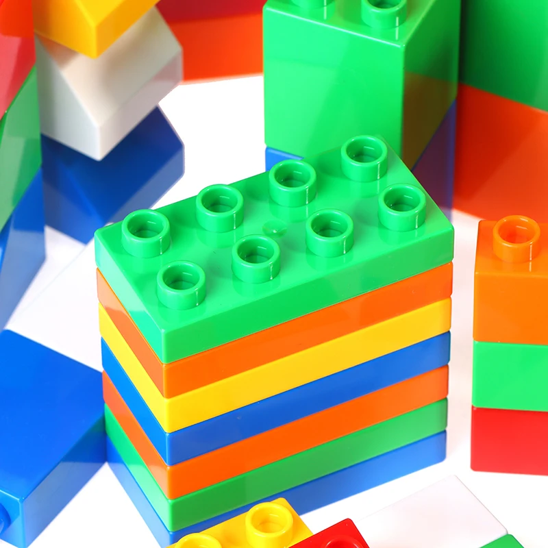

10Pcs Multi-sizes Brick Colorful Bulk Bricks DIY Building Compatible Block Toys For Children Educational Kids Toys Color Random