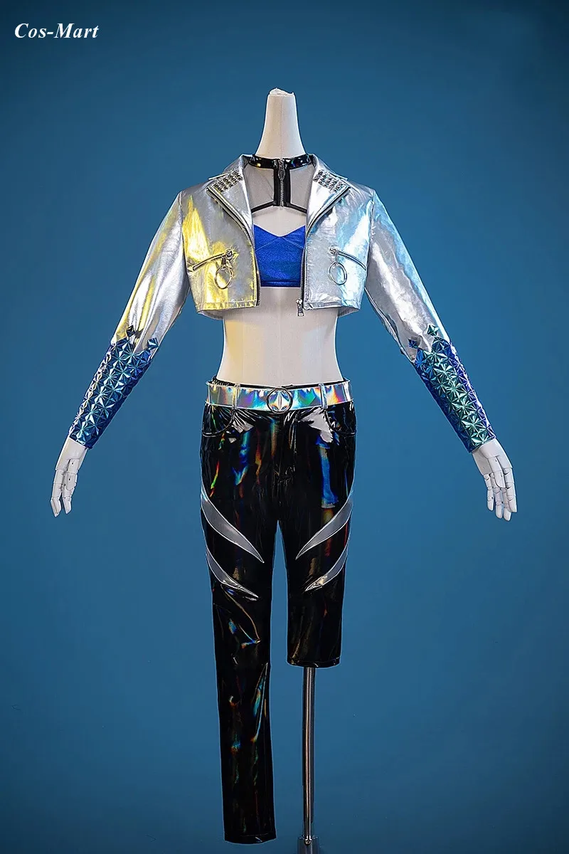 

New Style Game LOL KDA ALLOUT Akali Cosplay Costume Fashion Stage Performance Outfit Halloween Party Role Play Clothing S-XL