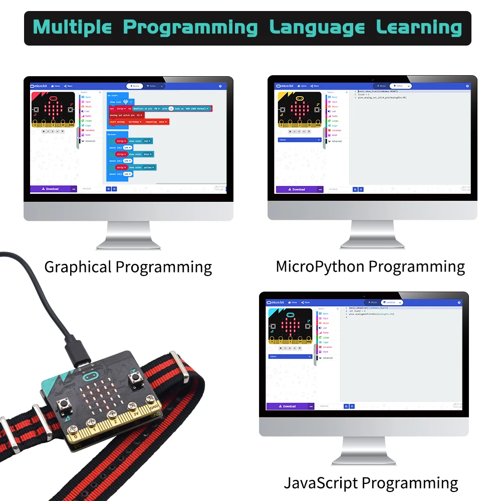 Keyestudio Micro: модуль защиты питания Bit без батареи для BBC Micro bit (без и платы