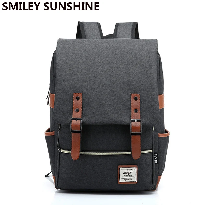 Винтажный холщовый мужской рюкзак мужские школьные сумки для подростков