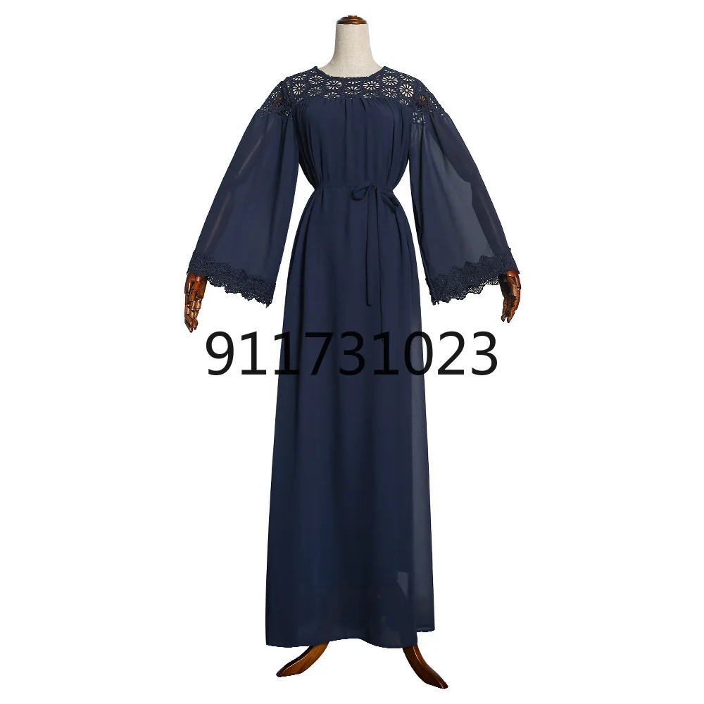 African Dresses for Women 2021 Spring and Autumn Long Sleeve Solid Color Dress Maxi Clothes | Тематическая одежда и