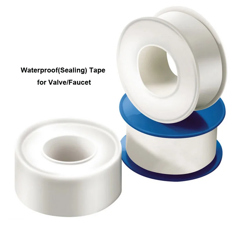 Waterproof(Sealing) Tape for Valve Faucet Tube Plumbing Connector Seal Water Gas Pipe Sealing Tapes PTFE Roll Random | Обустройство