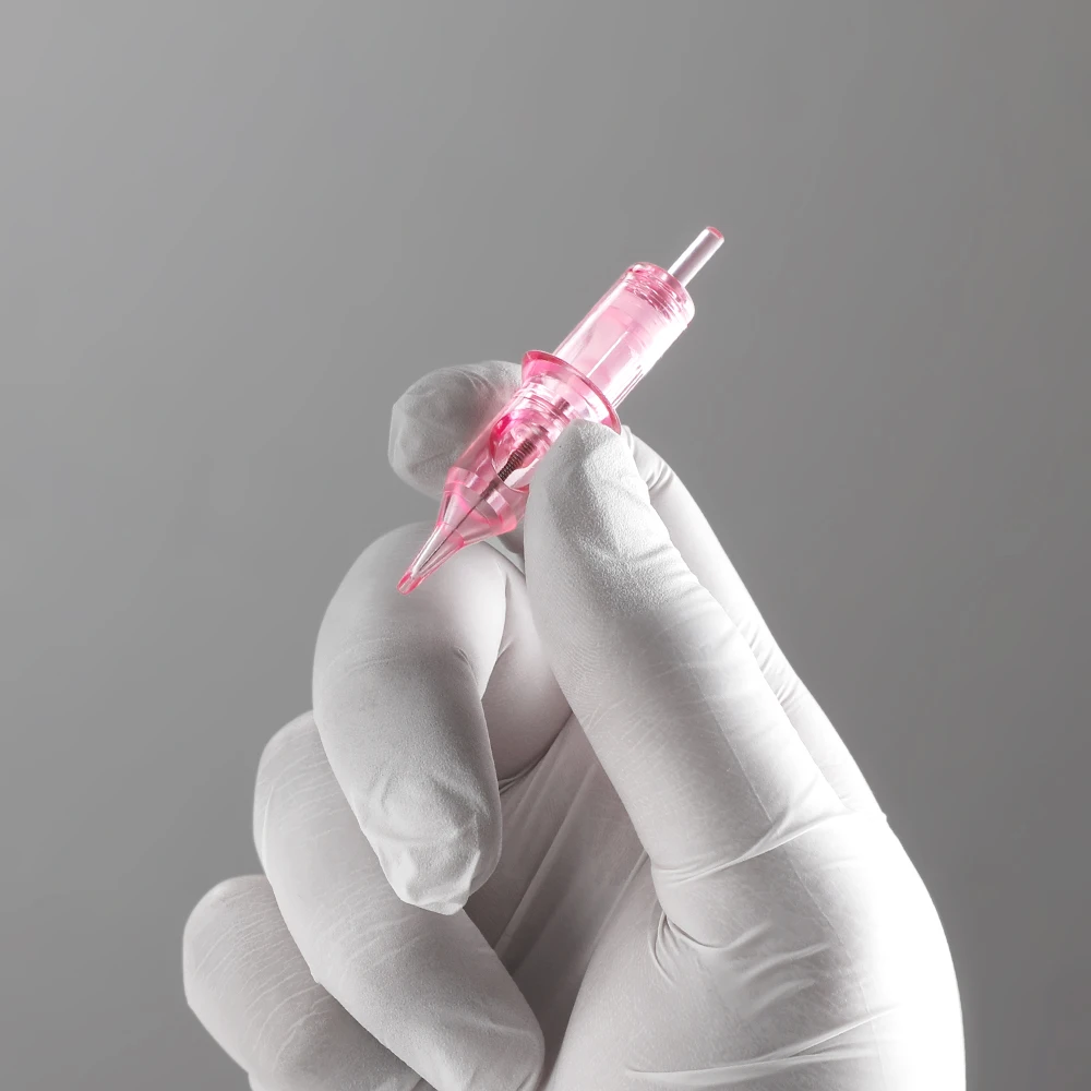 Stigma Tattoo Needles Makeup Cartridge for Tattoos Pen Gun Machines Disposable 0.30MM Pink Sterilized Safe Single | Красота и