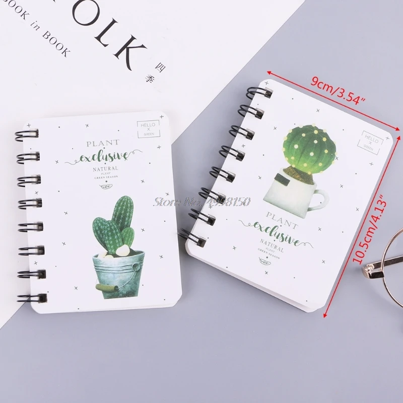 Милые кактус ежедневных канцелярских принадлежностей планировщик блокнот на