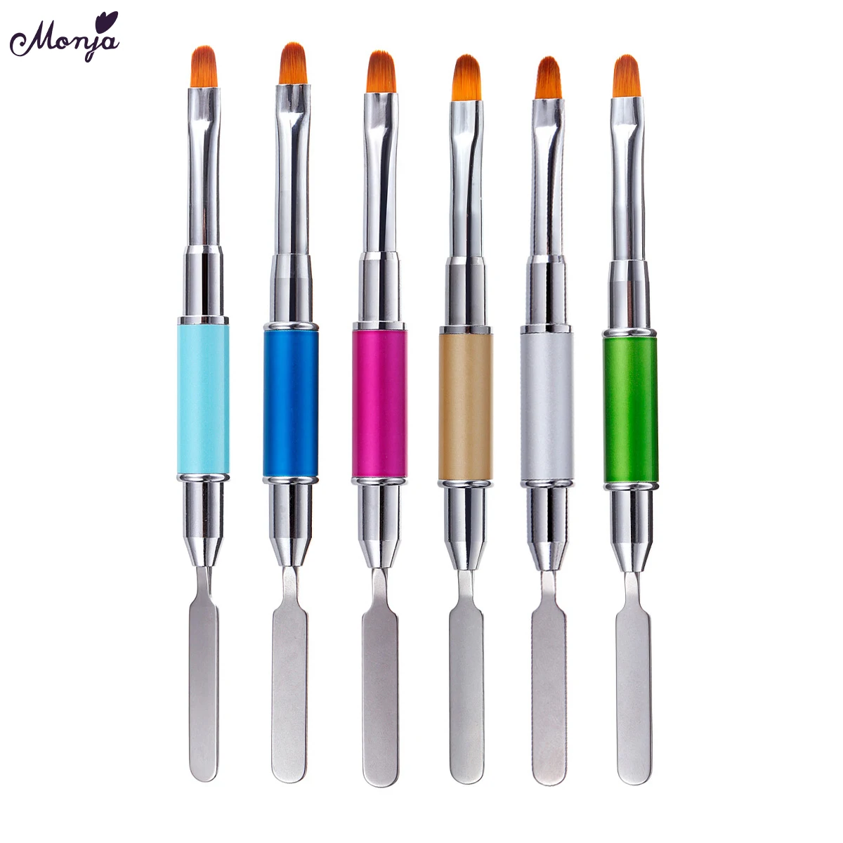 Набор для наращивания ногтей Monja акриловая пудра жидкая резьба полиуф-гель кисть