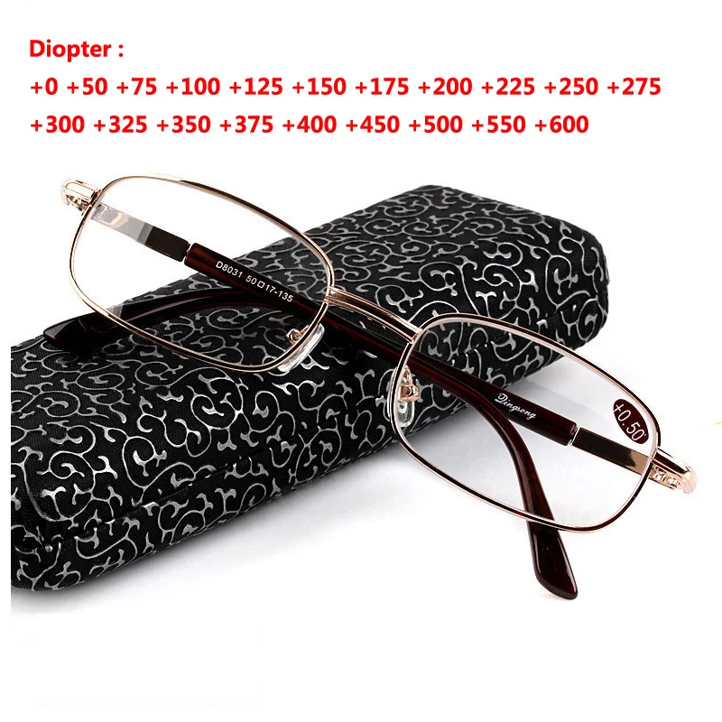 Модные очки для чтения + 50 75 100 125 150 175 200 225 250 275 325 350 375 400 450 500|Мужские чтения| |
