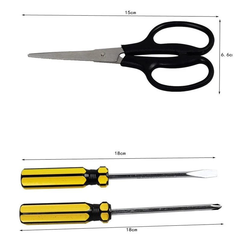 Home Repair Tool Set Metal Box Hand Household Kit | Инструменты