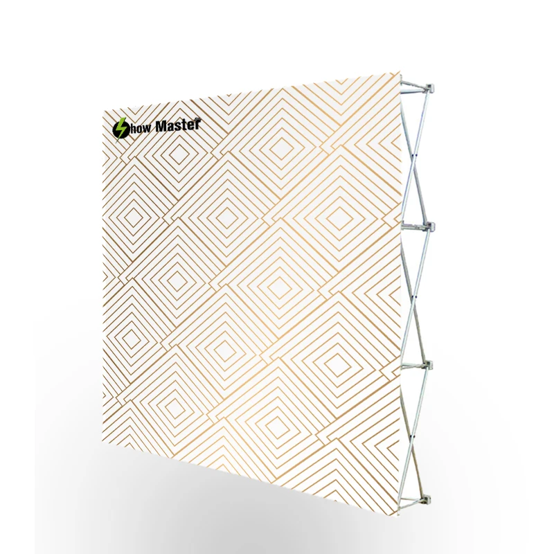 Складная алюминиевая рама 10 футов Натяжная ткань всплывающий дисплей|Фоны для