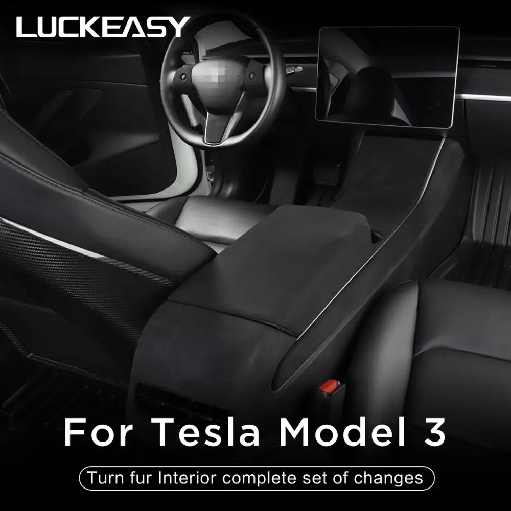 LUCKEASY внутренняя нашивка для Tesla Model 3 2017 2020 полный комплект переделки меха