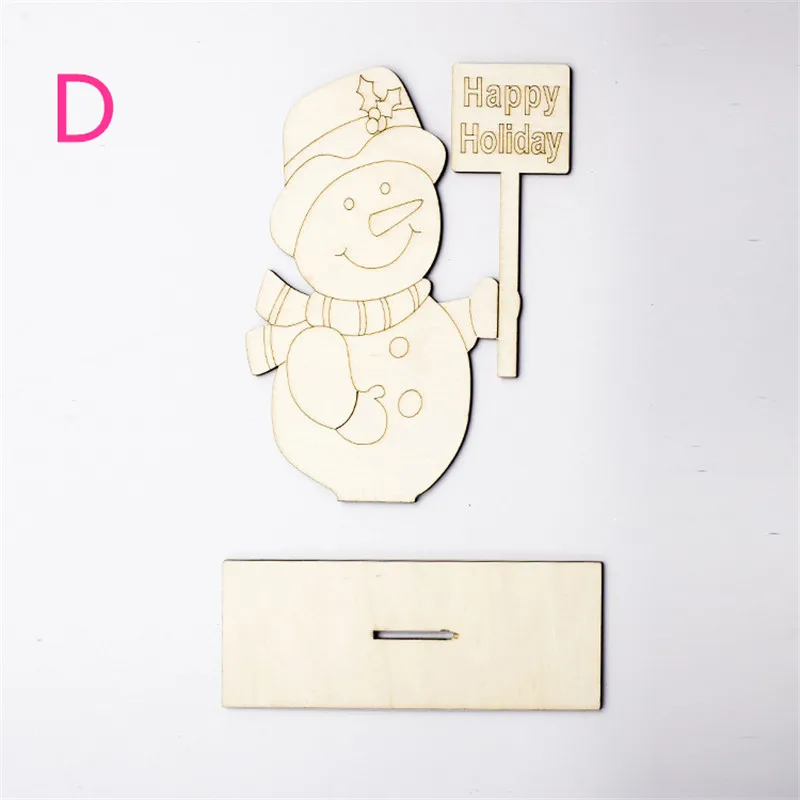 Деревянные настольные украшения Санта Клауса Детские картины деревянные доски