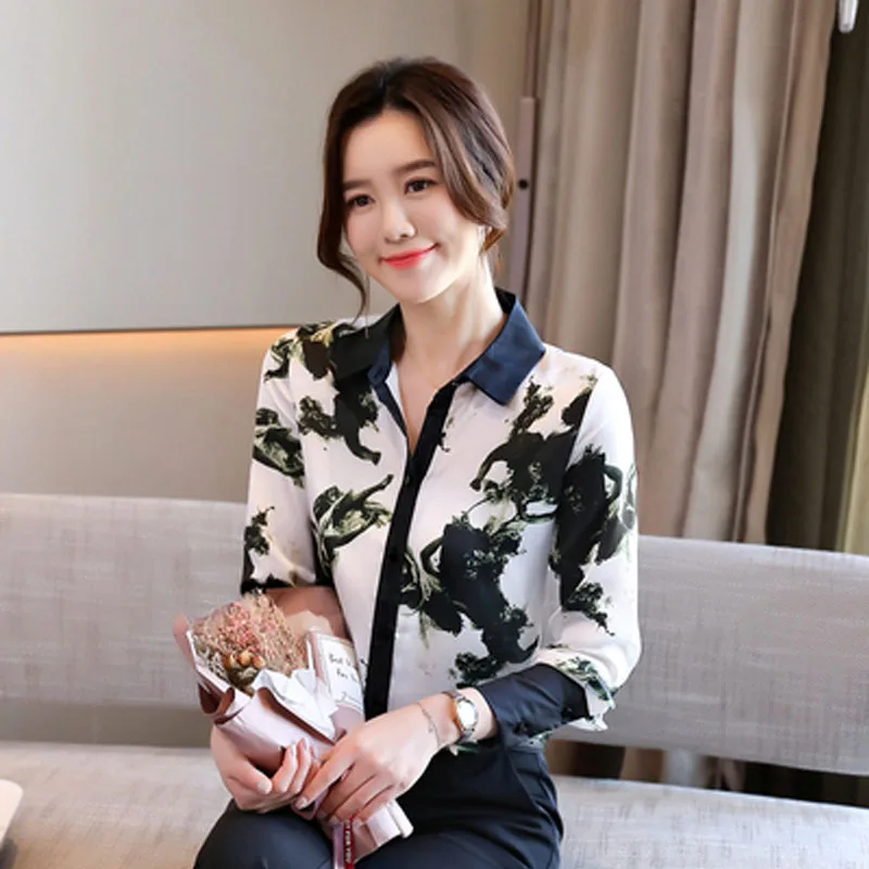 

Spring Women Fashion Casual Blouses Black Long Sleeve Elegant Shirts Office Lady Oversized Tops Blusas De Mujer Y Camisas