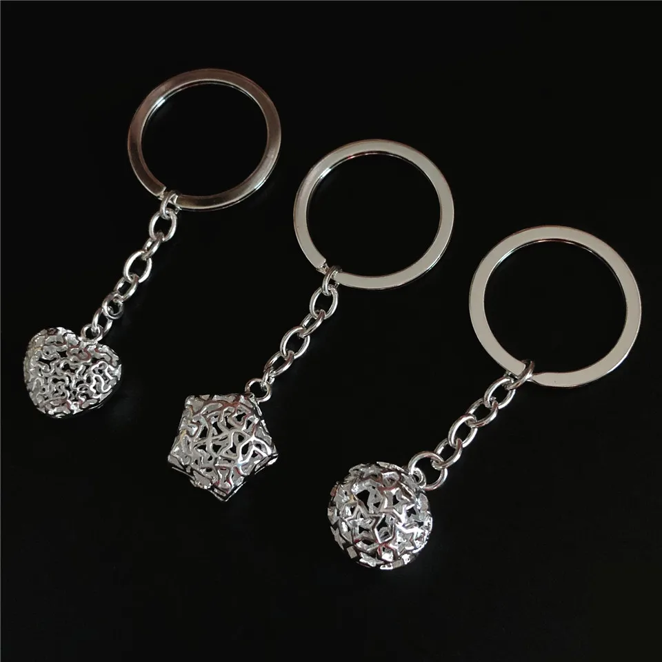 Новое поступление Новинка Сувенир 925 серебряный полый шар брелок креативные