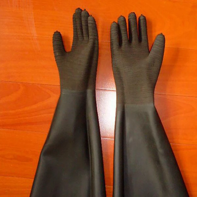 Большие толстые пескоструйные перчатки безопасные держатель перчаток и зажим