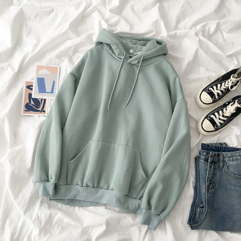 Новинка 2021 модные корейские толстовки женские зимние топы повседневный милый