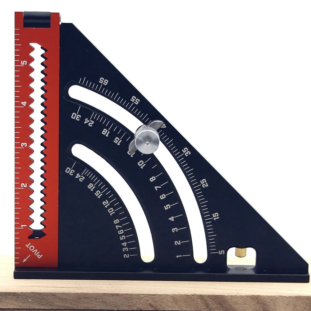 

Carpenter Folding Ruler Multi Function Triangle Ruler Inches Aluminum Alloy Woodworking DIY Draw Scriber Measuring Hand Tools