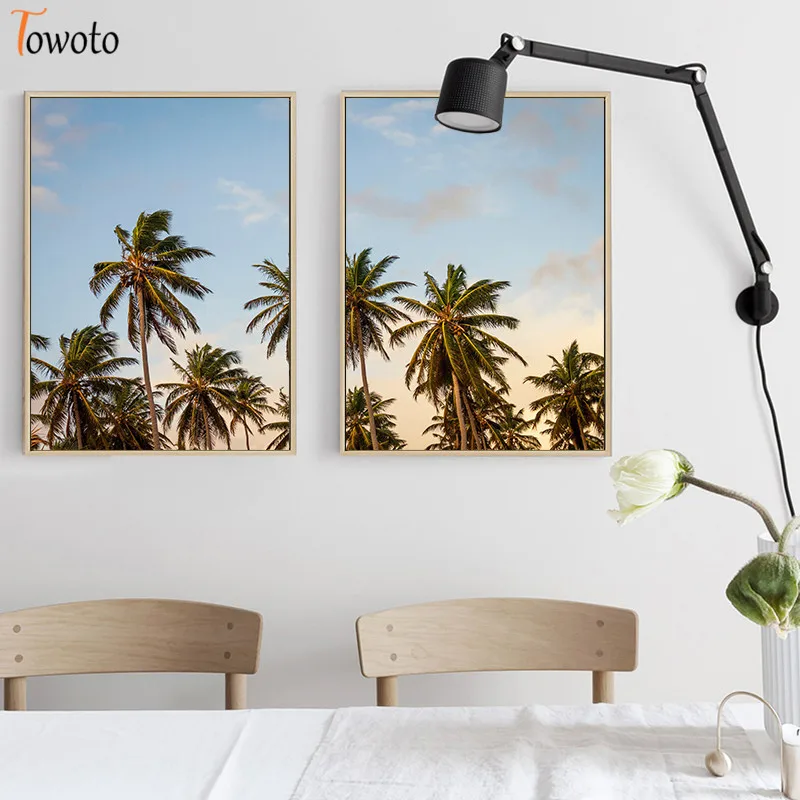 Берегового ландшафта настенные картины искусство закат с изображением