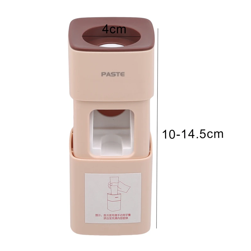 

2020 Automatic Toothpaste Dispenser Dust-proof Toothbrush Holder Wall Mount Stand Bathroom Accessories Set Toothpaste Squeezers