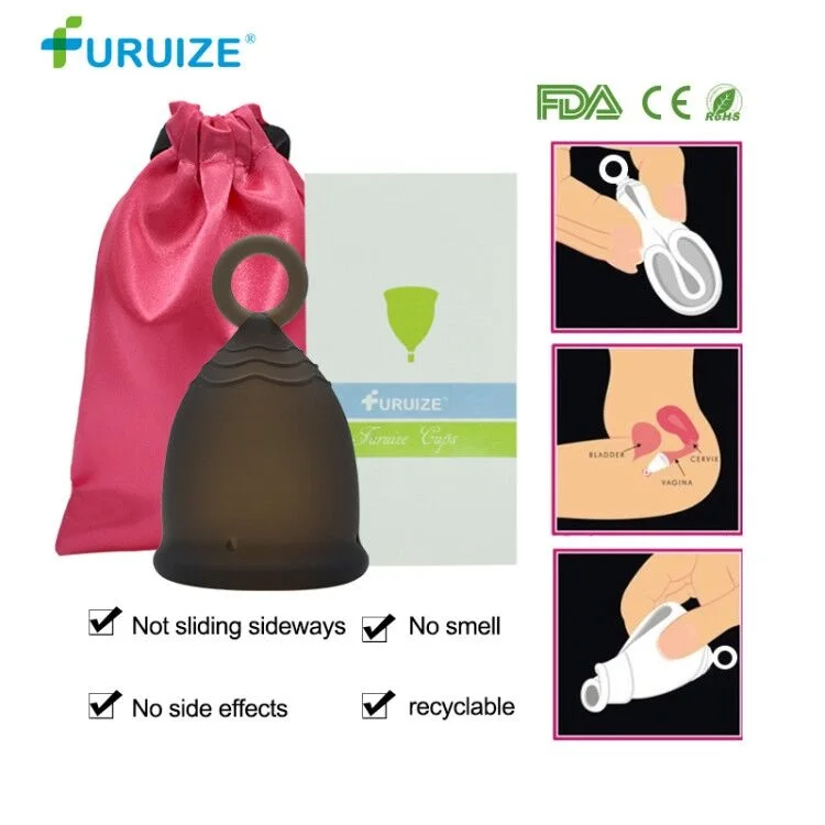 1TranspartBlack-1bag Newest Model Women Cup Medical Grade Silicone Menstrual Cup Feminine Hygiene Copa menstrual Lady Cup Health Care Period Cup Sale - Цвет: 1TranspartBlack-1bag