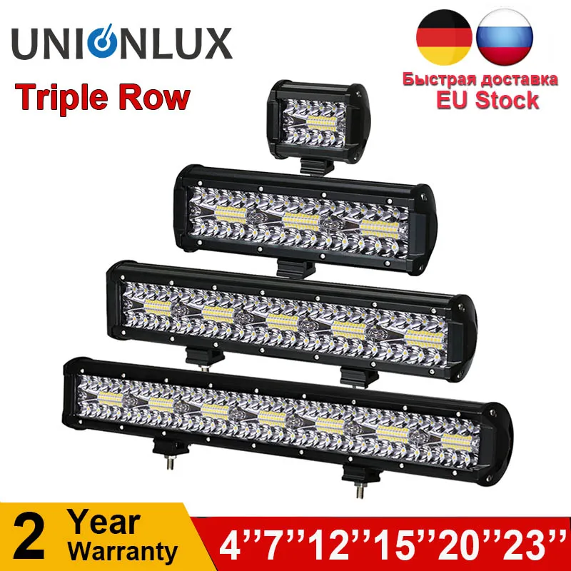 12V 24V 3 ряда комбинированный светодиодный Бар Offroad 4 23 &quotпятно/прожектор