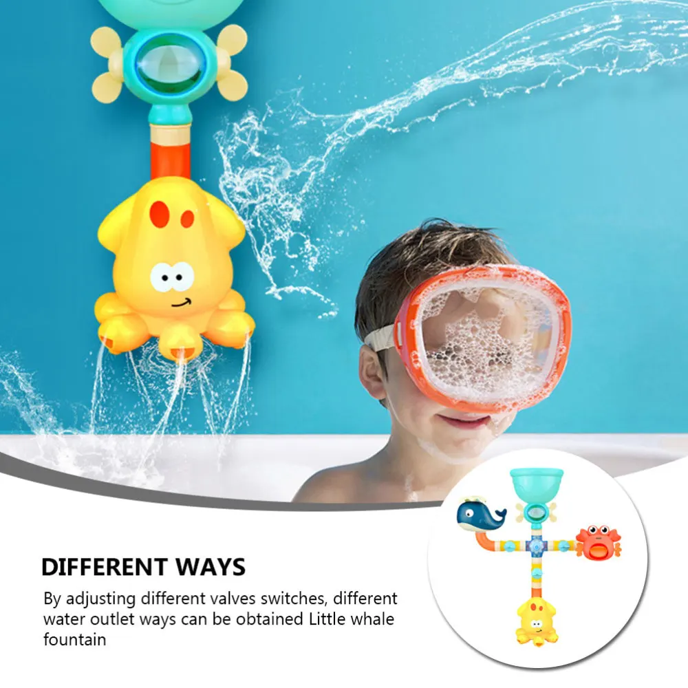 

1 Set Cartoon Bath Toys Waterfall Bath Wall Bathtub Toys for Baby Toddler Kids