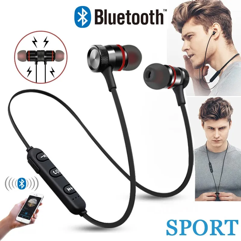 

New5.0 Wireless Bluetooth Earphone Fone de ouvido Neckband Stereo Headphones Mobile Sport Earbuds Headset With Mic For All Phone