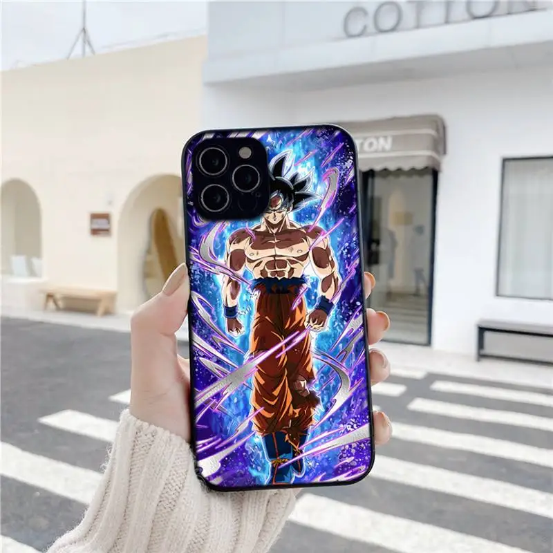 

Cute D-Dragon Ball Z Super Son Goku DBZ Soft Cover Phone Case For Iphone 6 6s 7 8 Plus XR X XS XSmax 11 12 Pro Mini Max