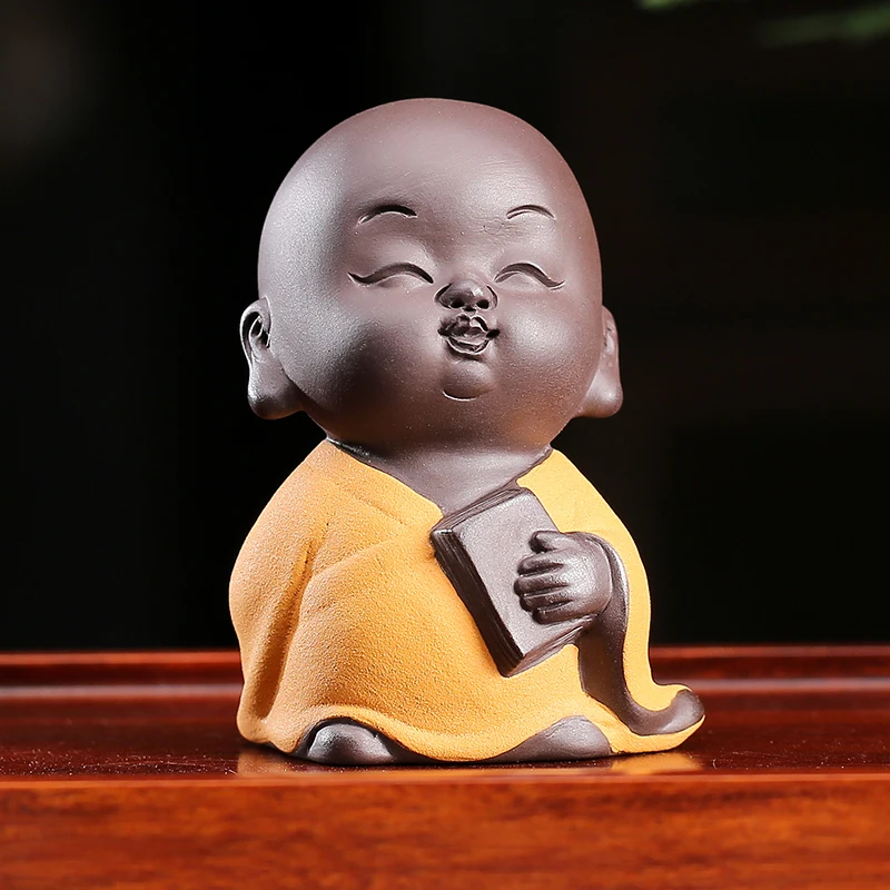 Фиолетовый глиняный чайный питомец Будда JINGDE TEA SET