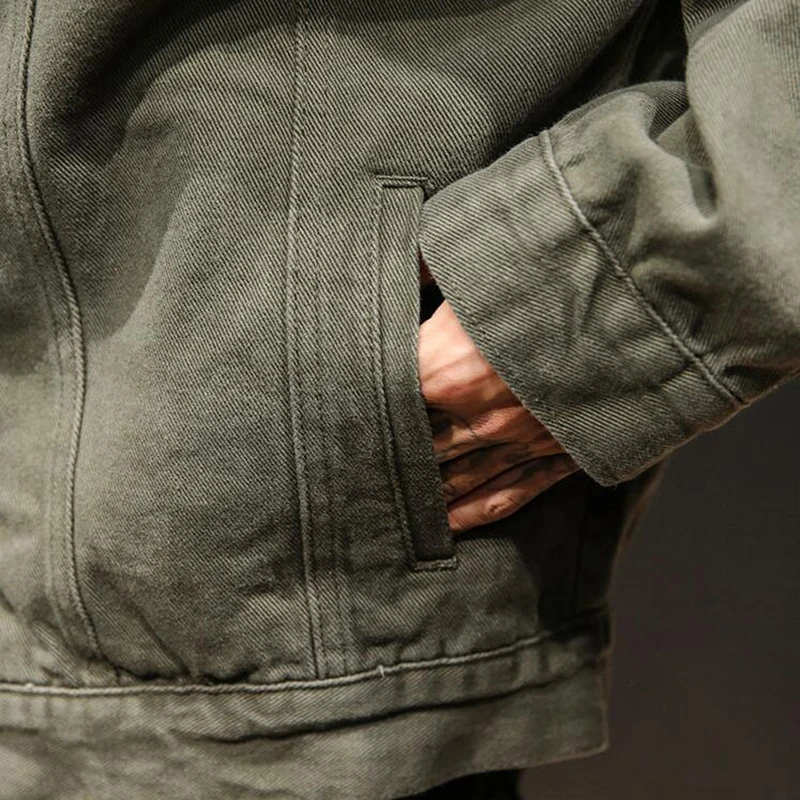 

Winter New Men's Large Size Casual Jeans Jacket Men's Fashion Loose Men's Jeans Hot