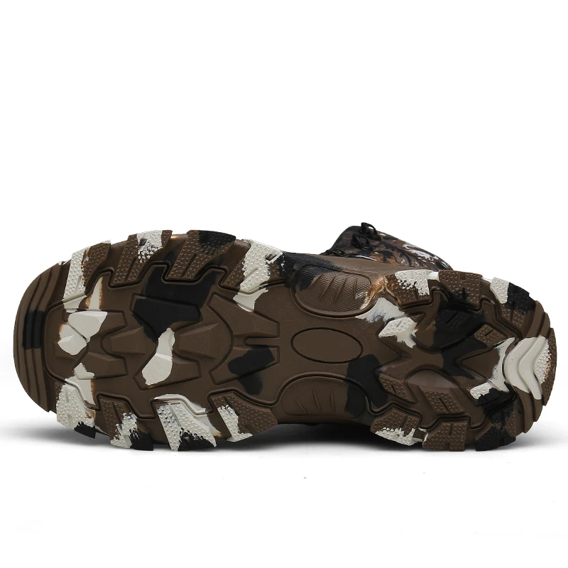 CAMEL JINGE Camouflage Military Tactical Boots Man Waterproof Hunting Boots Outdoor Rock Climbing Shoes Botas Tacticas Hombre