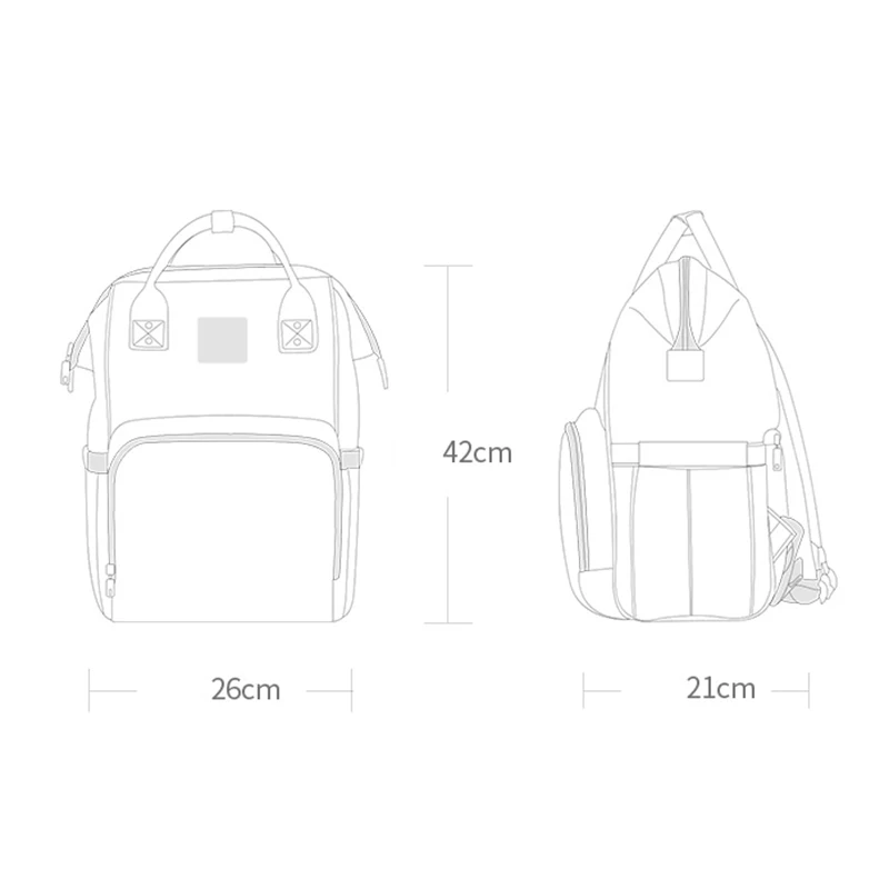 Минни розового цвета серии беременности и родам сумка из узорчатой ткани USB
