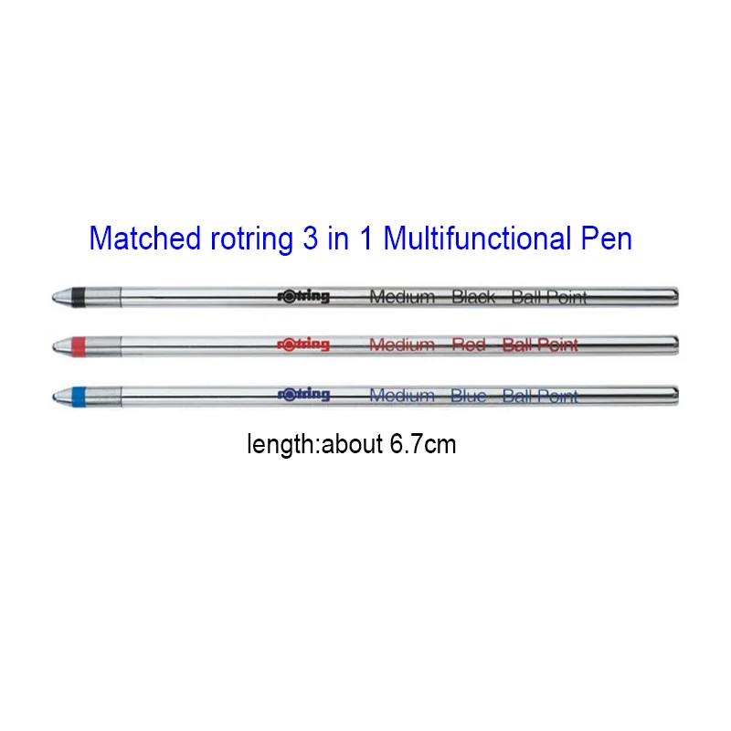 Шариковая ручка Rotring D1 заправка синими/черными/красными чернилами (соответствует