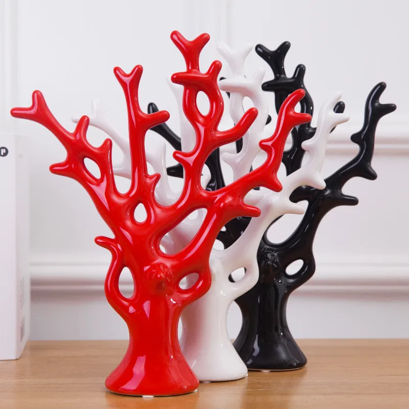 Минималистичная керамическая статуэтка в виде дерева Европейский офисный стол