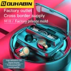 Наушники-вкладыши TWS Bluetooth наушники M18 Беспроводной наушники Водонепроницаемый спортивные сенсорный Управление гарнитура зарядки чехол стерео наушники