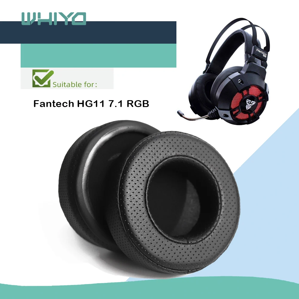 Almofadas de Ouvido para Fantech Fones de Ouvido Whiyo Substituição Almofada Manga Veludo Earpad Copos Capa Hg11 7.1 Rgb