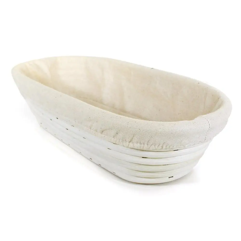 Овальная корзина для хлеба из гидроизоляции 3 размера индонезийского ротанга