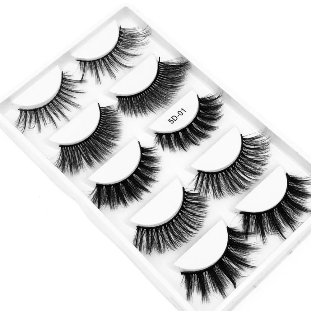

5Pairs 8D Mink Hair False Eyelashes Natural/Thick Long Eye Lashes Cils Maquillaje Wispy Makeup Beauty Extension Tools