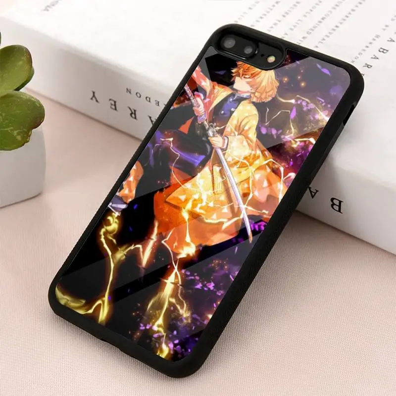 

Demon Slayer Anime Kimetsu No Yaiba Phone Case TPU+PC For iPhone X XR XS 11 12 mini Pro MAX 7 8 Plus
