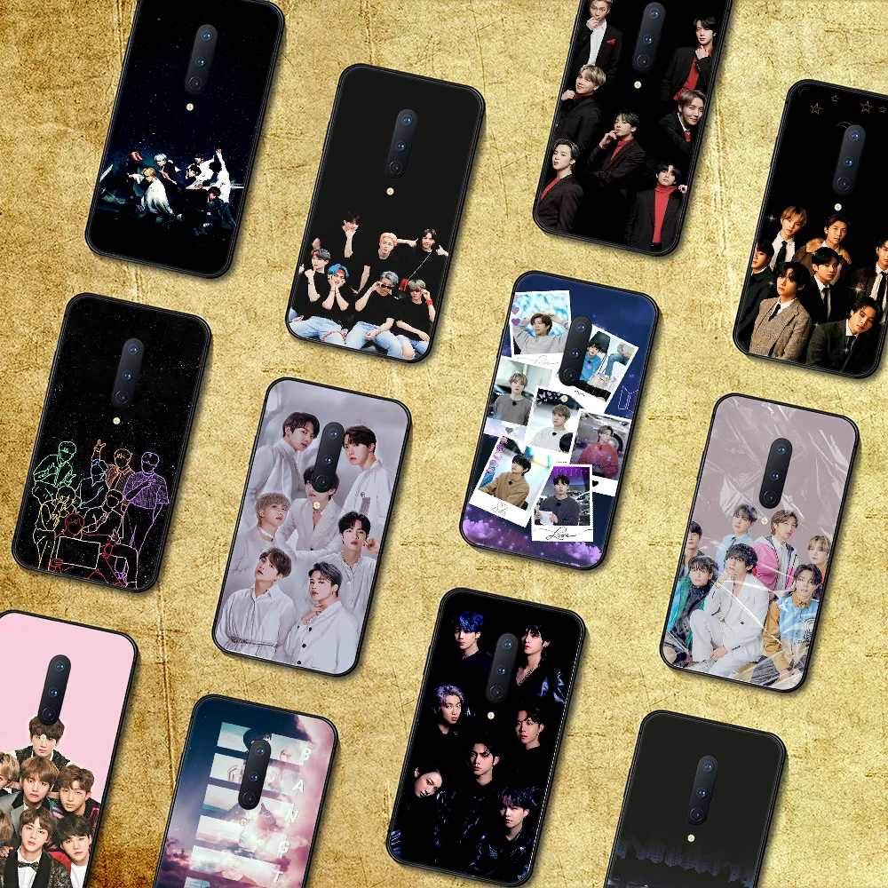 Чехол для телефона Bangtan Boys KPOP Корпус Корпуса 1 + Oneplus 5T 6 6T 7 7Pro 7T 8 8Pro 8T черный чехол