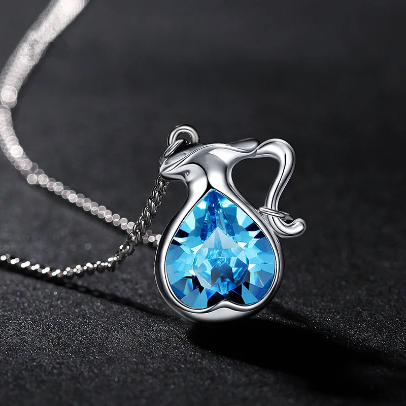 Новые кристаллы от Swarovski Классическая Подвеска на ожерелье 12 созвездий Длинный