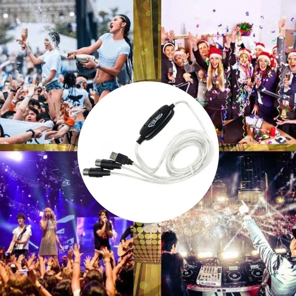 Новый электронный музыкальный кабель миди-USB-кабель портативный хороший внешний