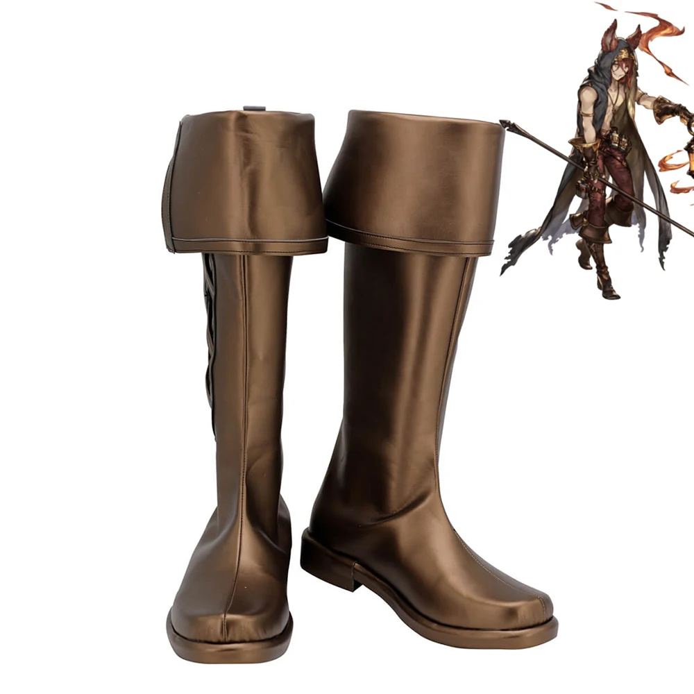 

Granblue Fantasy GBF Elmott Shoes Cosplay Men Boots