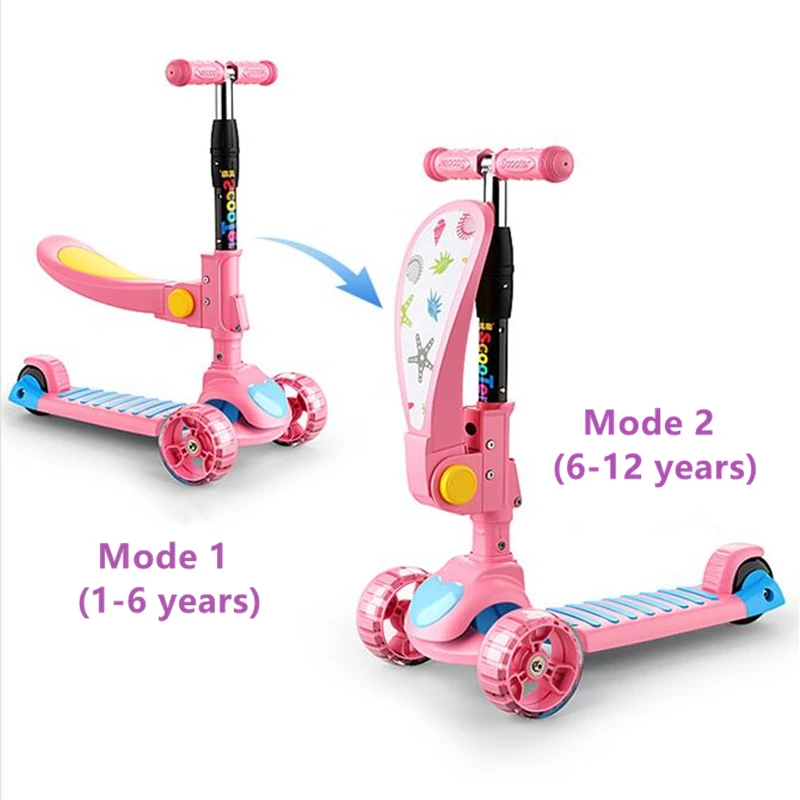 Портативный детский скутер регулируемый фристайл городской игрушки для малышей