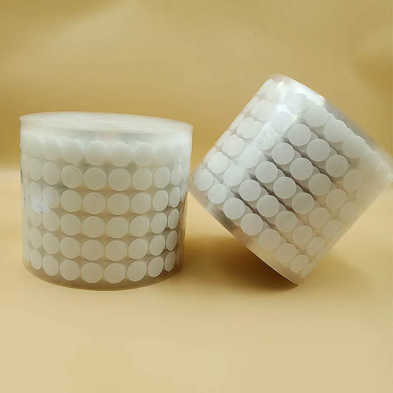 

500/1000 пар самоклеющийся прозрачный крепежная лента 10/15 мм нейлон крючками и петлями сильная клейкая лента Стикеры