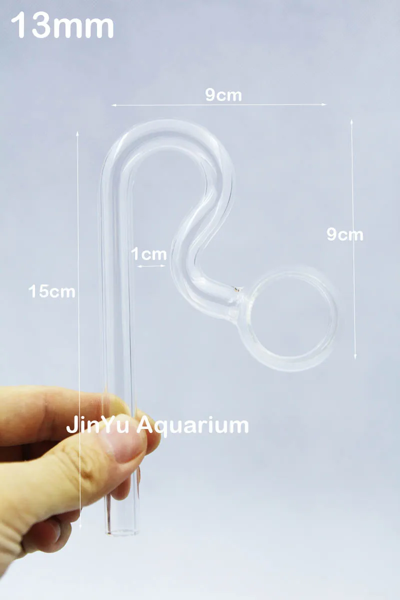 Single outflow 13mm Вращающаяся стеклянная трубка Лили Пайп поток потока мини нано стиль ada повесить на не нужно присоске воды завод аквариум фильтр Аксессуар - Цвет: Single outflow 13mm