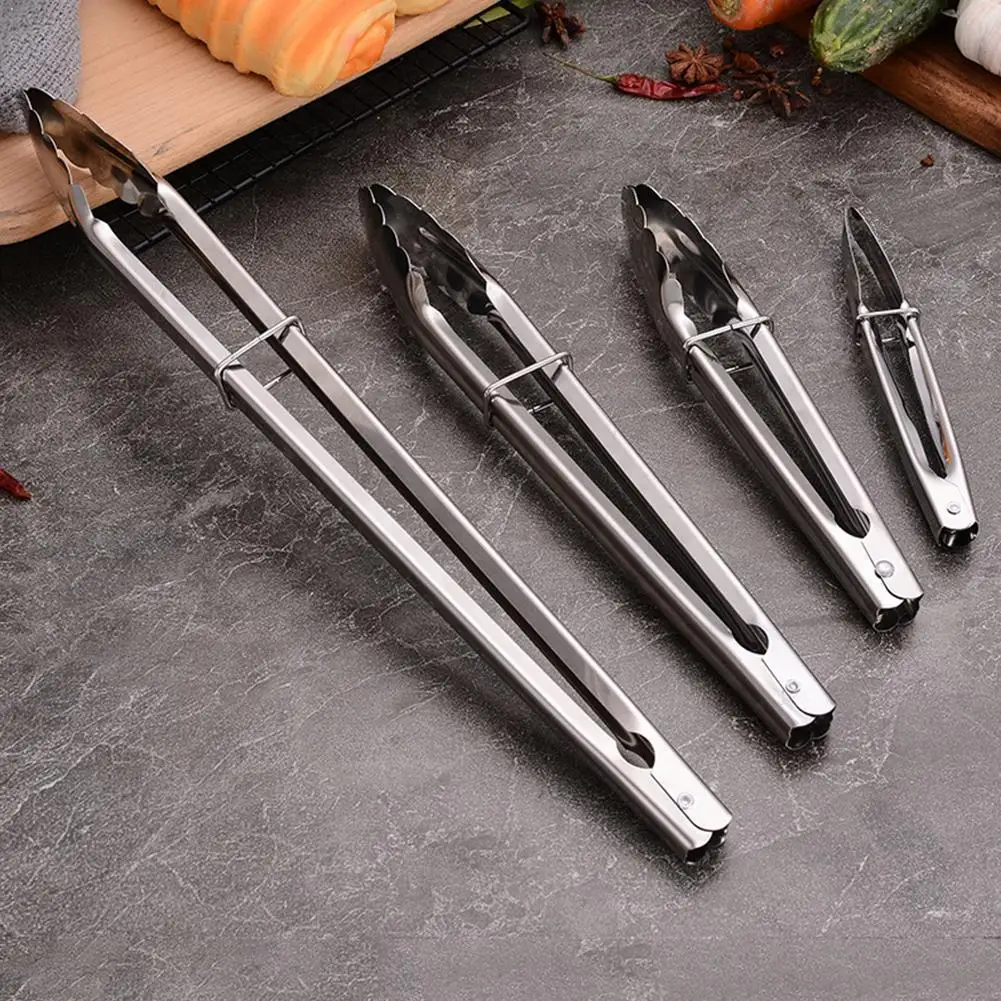 Кухня инструмент Тепло шипцы для хлеба Сталь Салат Посуда 7/9/12/16 щипцы дюймов