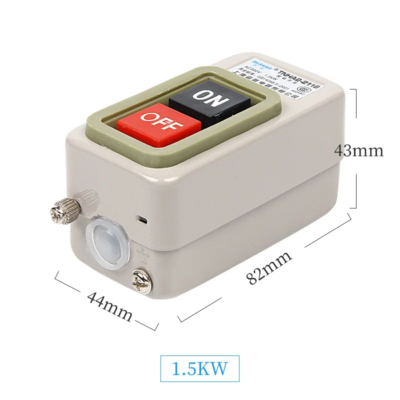TNHA2 BS211B BS216B BS230B Управление кнопочный переключатель AC220V 380V ВКЛ ВЫКЛ 2 Позиции 3.7KW