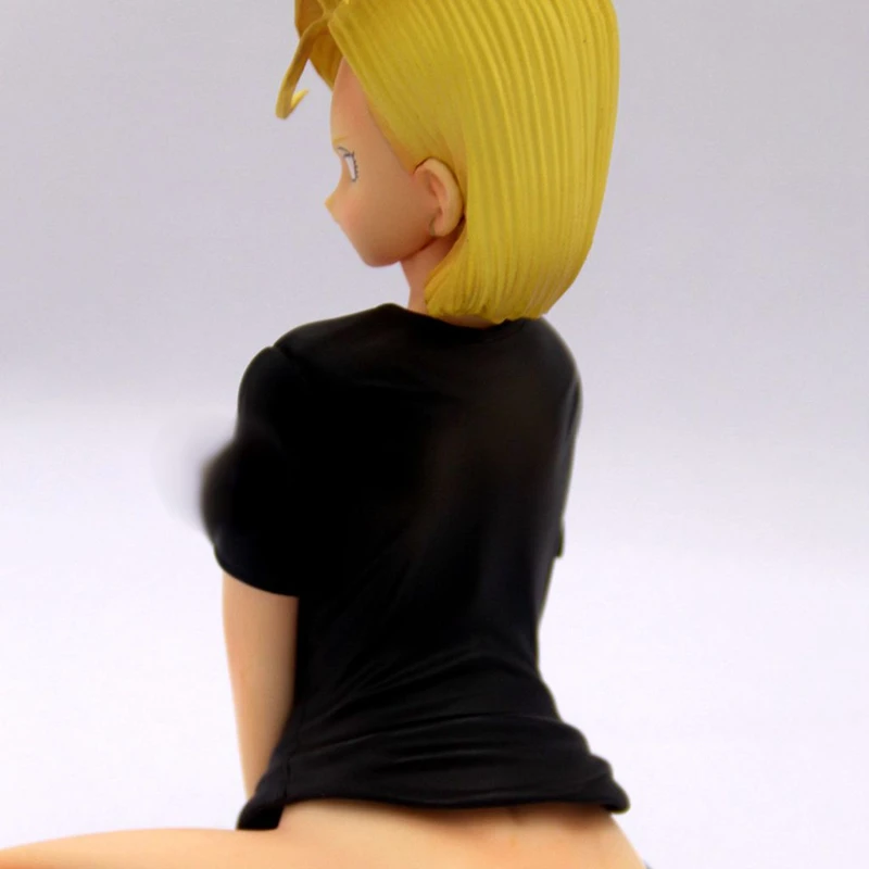1/6 масштаб DBZ блестящая GLAMOURS Android 18 колени черная Сексуальная футболка Смола GK